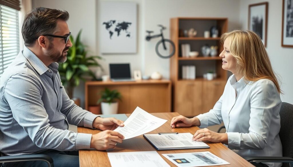 Beratungsgespräch zur Solaranlagen-Anmeldung mit einem Experten