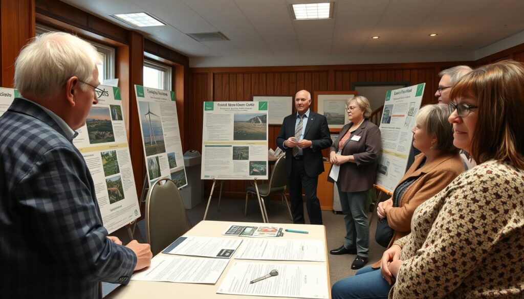 Informationsveranstaltung für Anwohner zu einem geplanten Megawatt Projekt