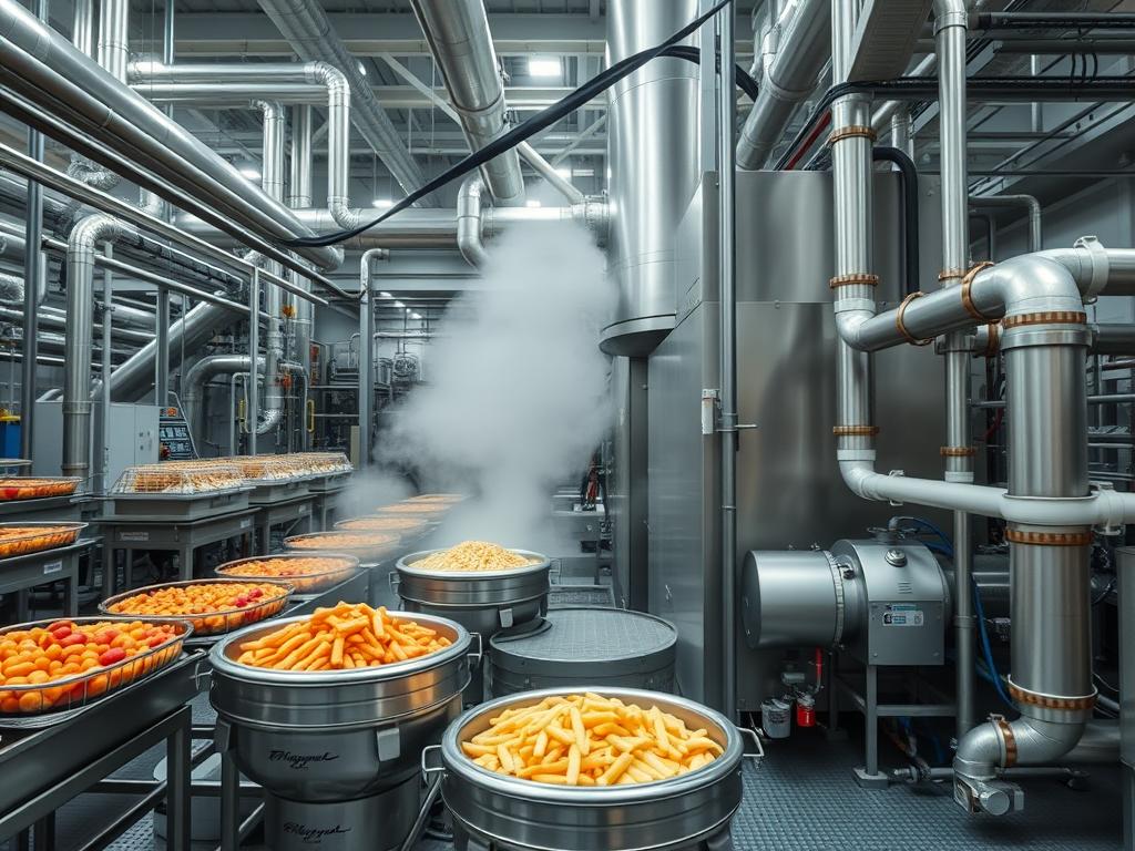 Lebensmittelhersteller mit Kraft-Wärme-Kopplungsanlage