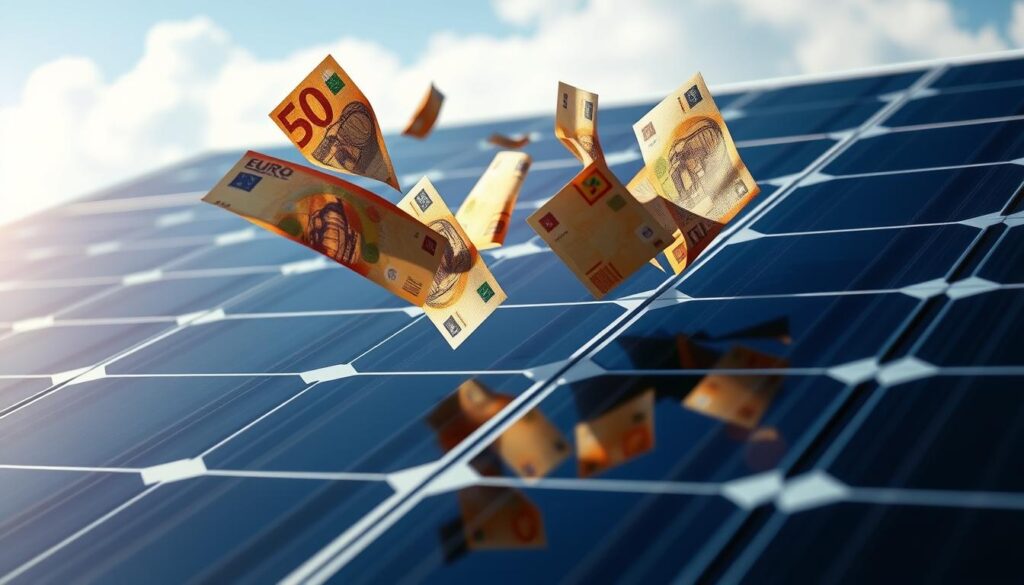 Symbolbild für finanzielle Verluste durch falsche Anmeldung einer Solaranlage