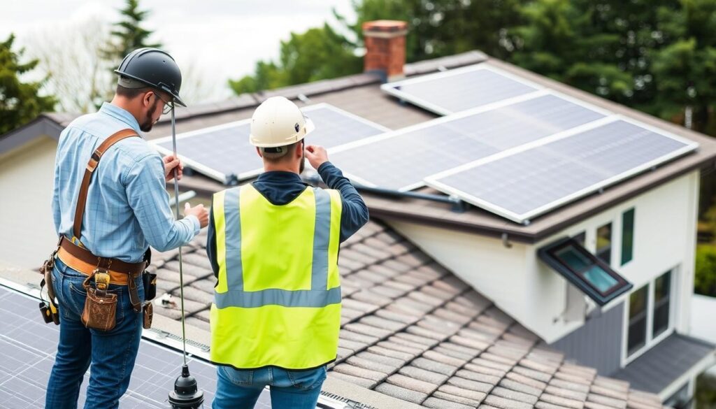Dachinspektion für Photovoltaik-Anlagen Planung Einfamilienhaus mit verschiedenen Dachausrichtungen