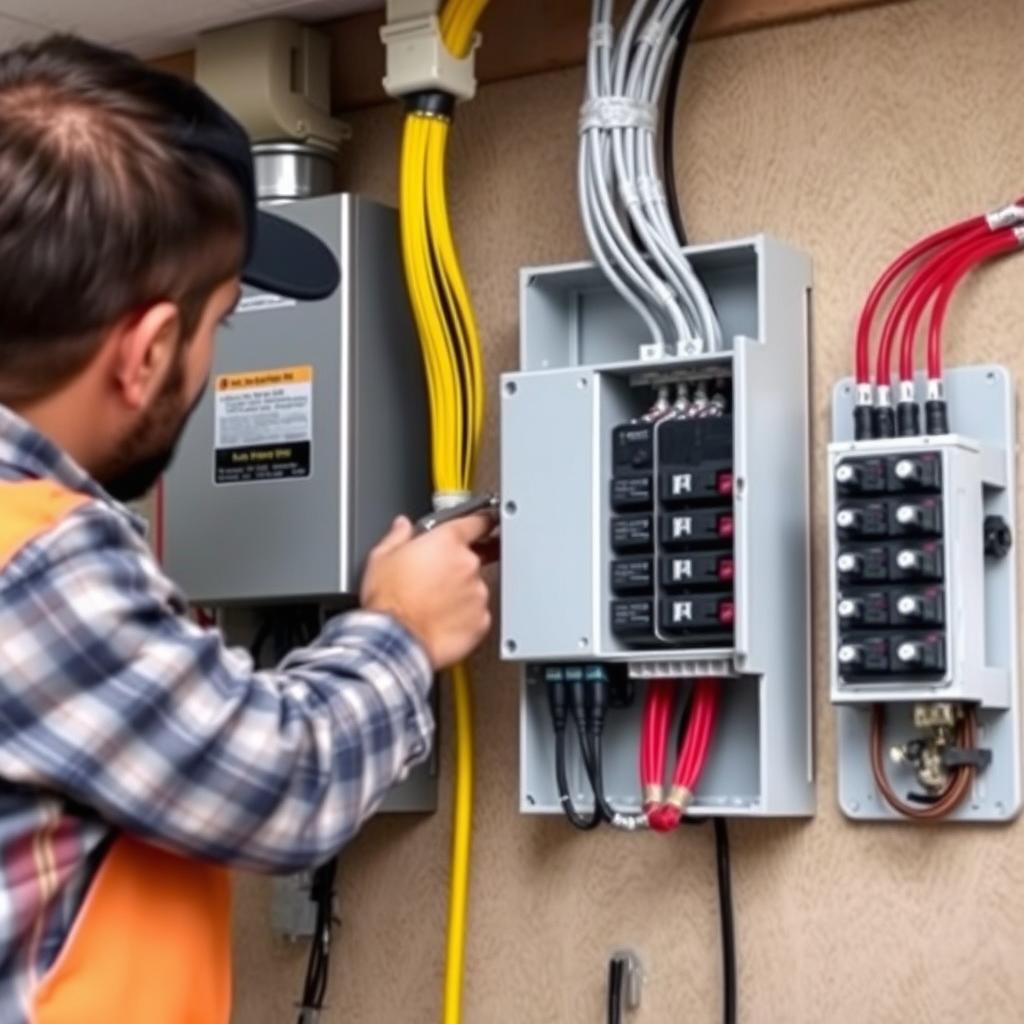 Elektrische Installation und Anschluss des Wechselrichters Elektrische Installation und Anschluss des Wechselrichters