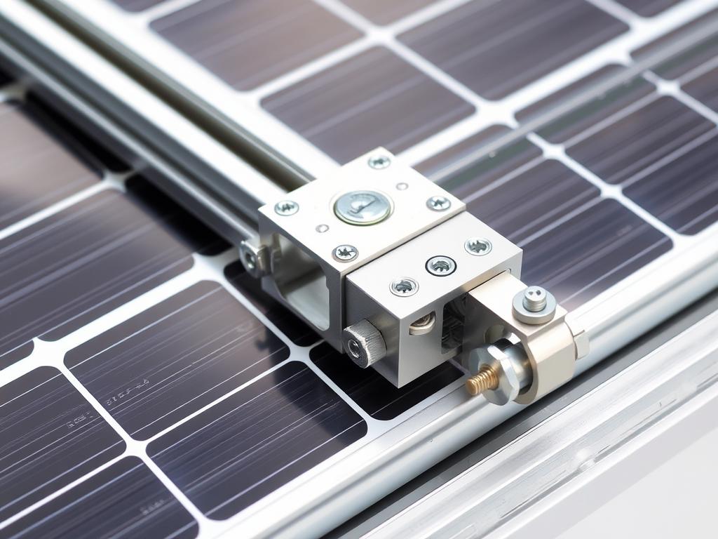 Hochwertige Komponenten eines Komplett-Sets für PV-Unterkonstruktion mit Qualitätszertifikaten