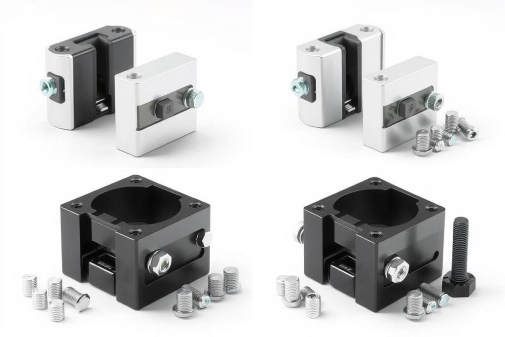 Mittel- und Endklemmen zur Befestigung von Solarmodulen