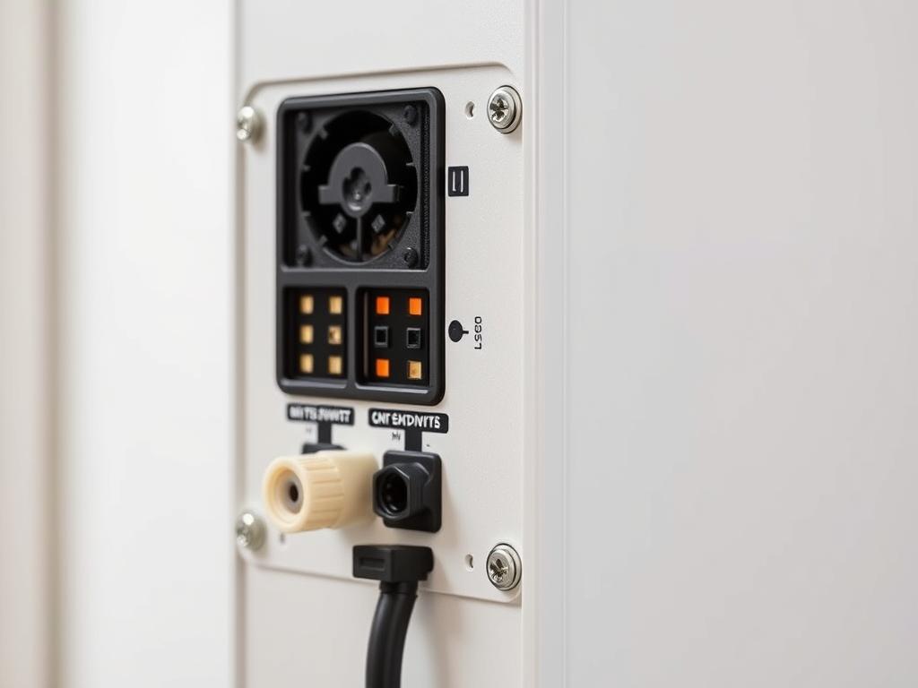 Wechselrichter für ein Balkonkraftwerk 800 W mit Anschlüssen