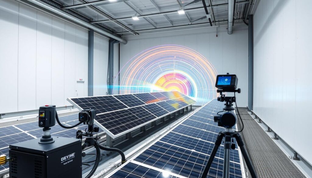 Windkanaltest eines aerodynamischen Flachdach-Montagesystems zur Optimierung der Windlastberechnung